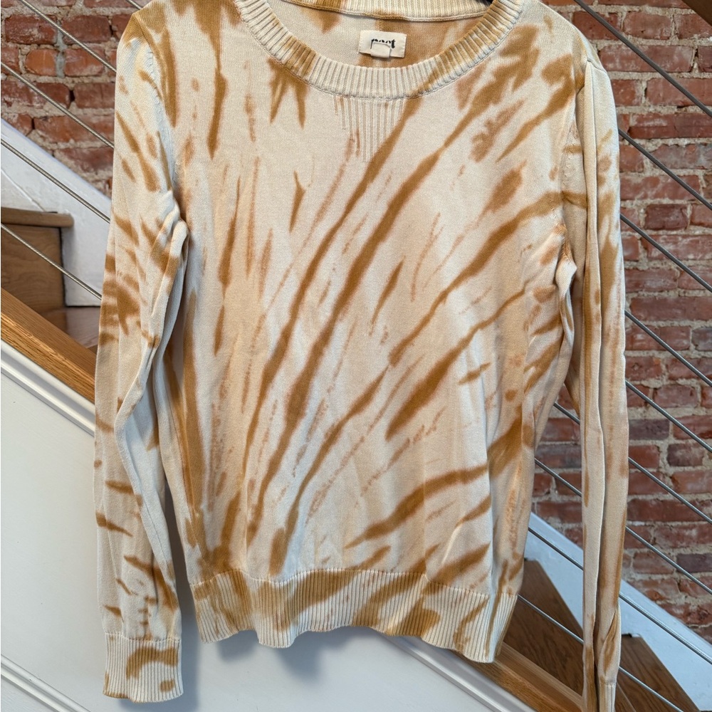 Tie dye long sleeve sweater